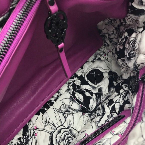 THOMAS WYLDE Large size Hand Bag Shoulder Bag Pink-Purple Leather - Picture 5 of 11